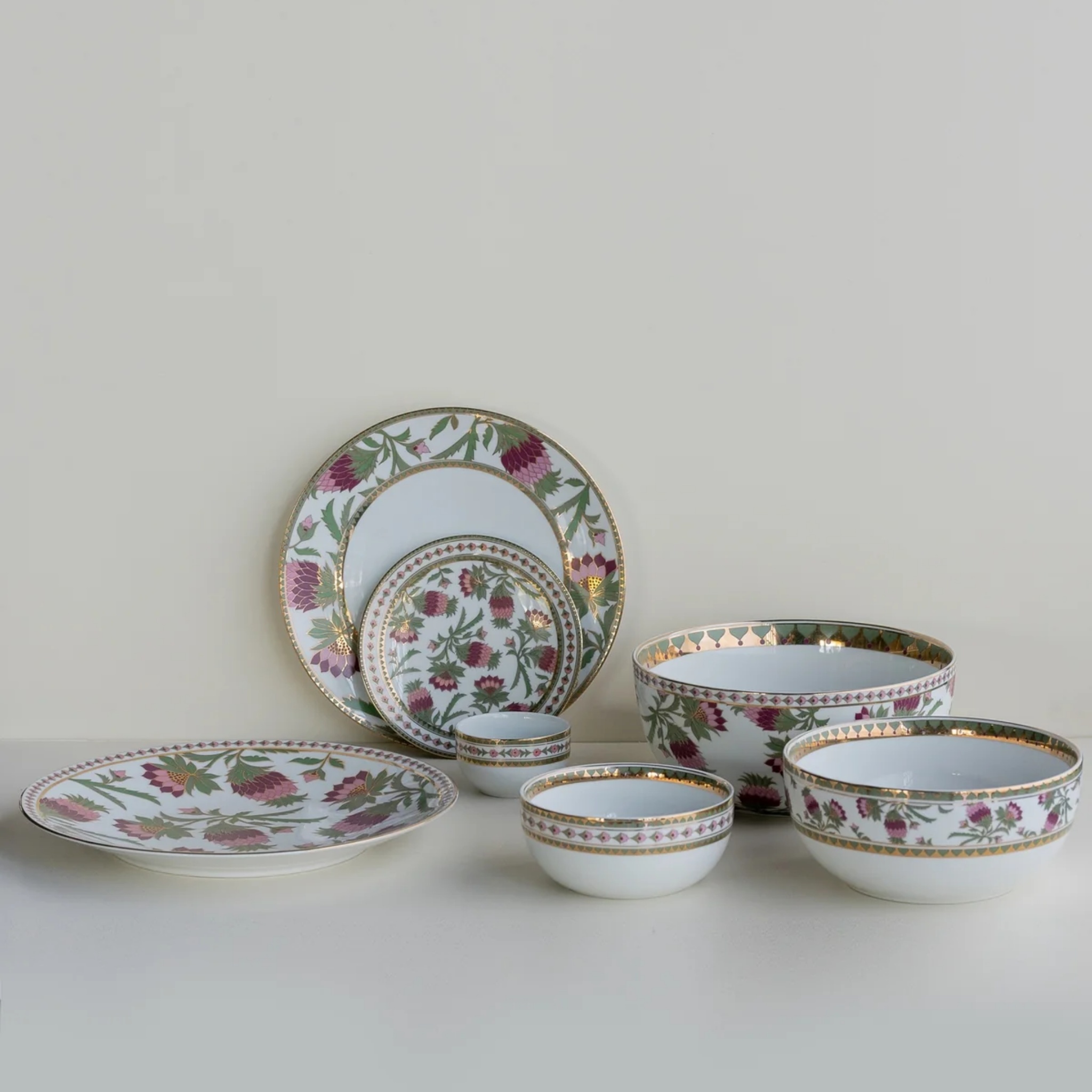 Bagh Dinner Plate (Set Of 6) by nira's ceramics | Tooffi
