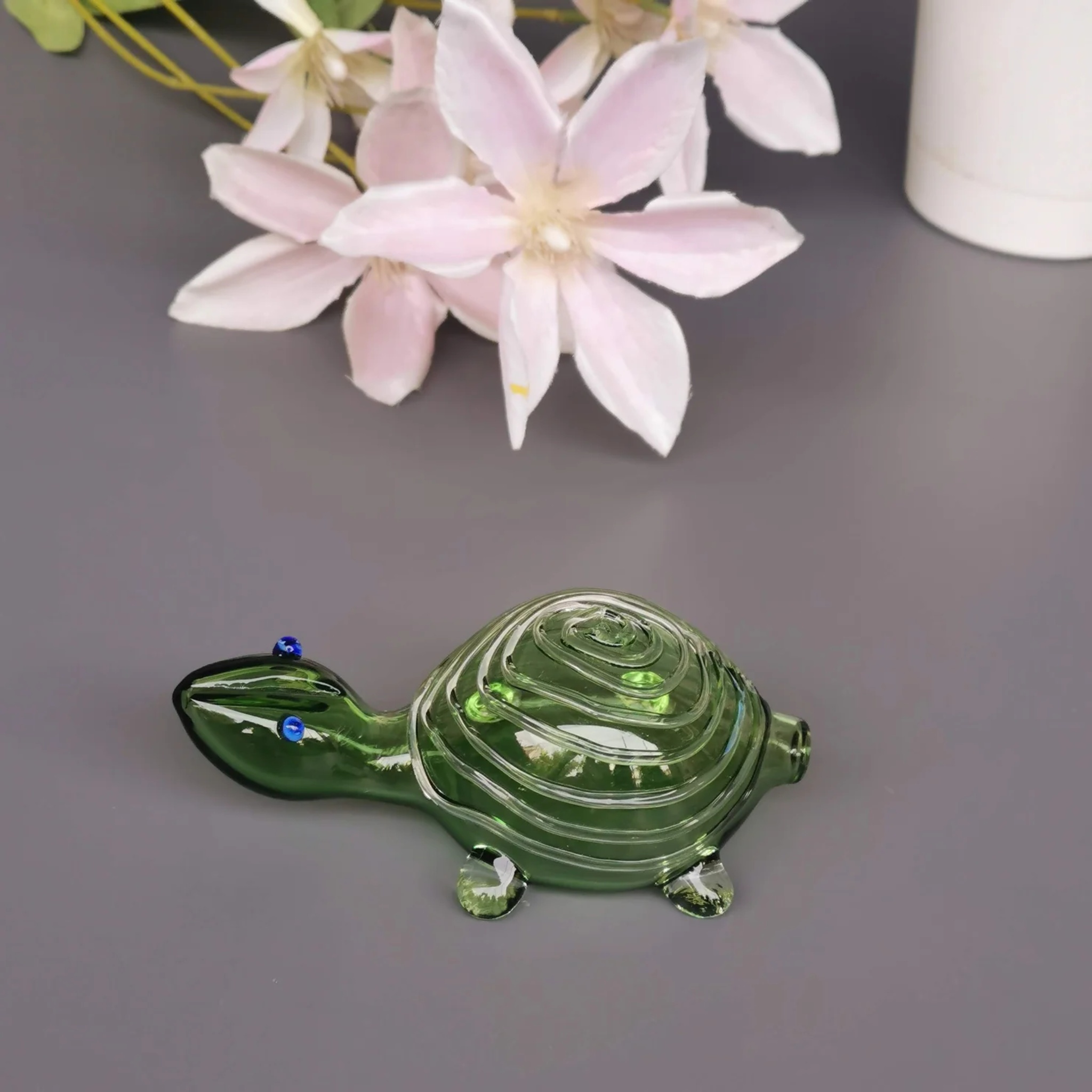 Good Luck Glass Turtles- Jade by RUSTIC HORSE GLASS STUDIO | Tooffi