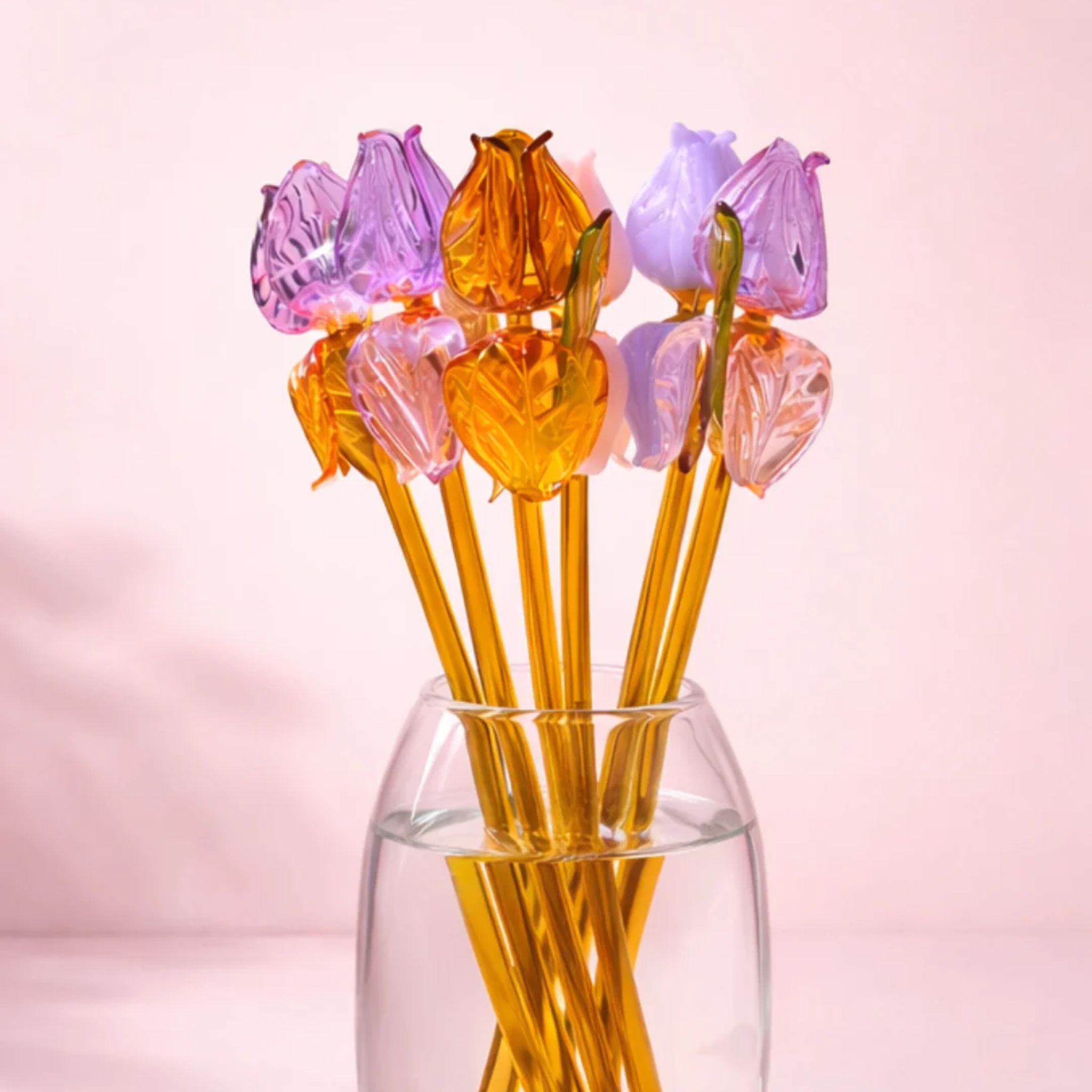 Lavender Bloom- Glass Rose (10”) by RUSTIC HORSE GLASS STUDIO | Tooffi