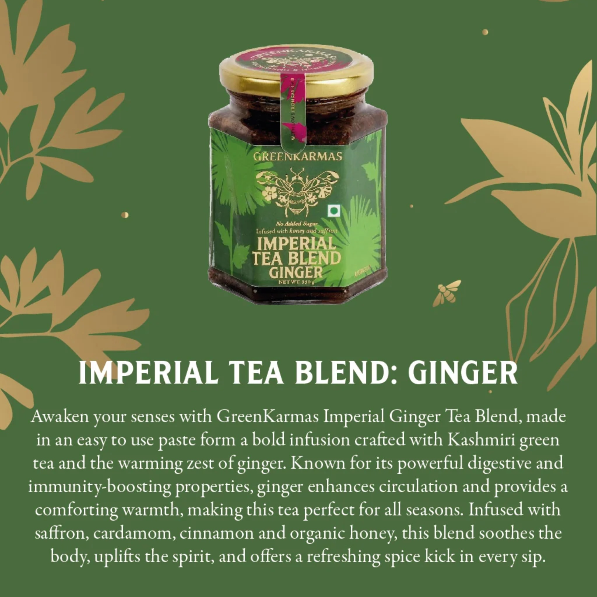 Imperial Tea Blend - Ginger(350g) by GreenKarmas | Tooffi
