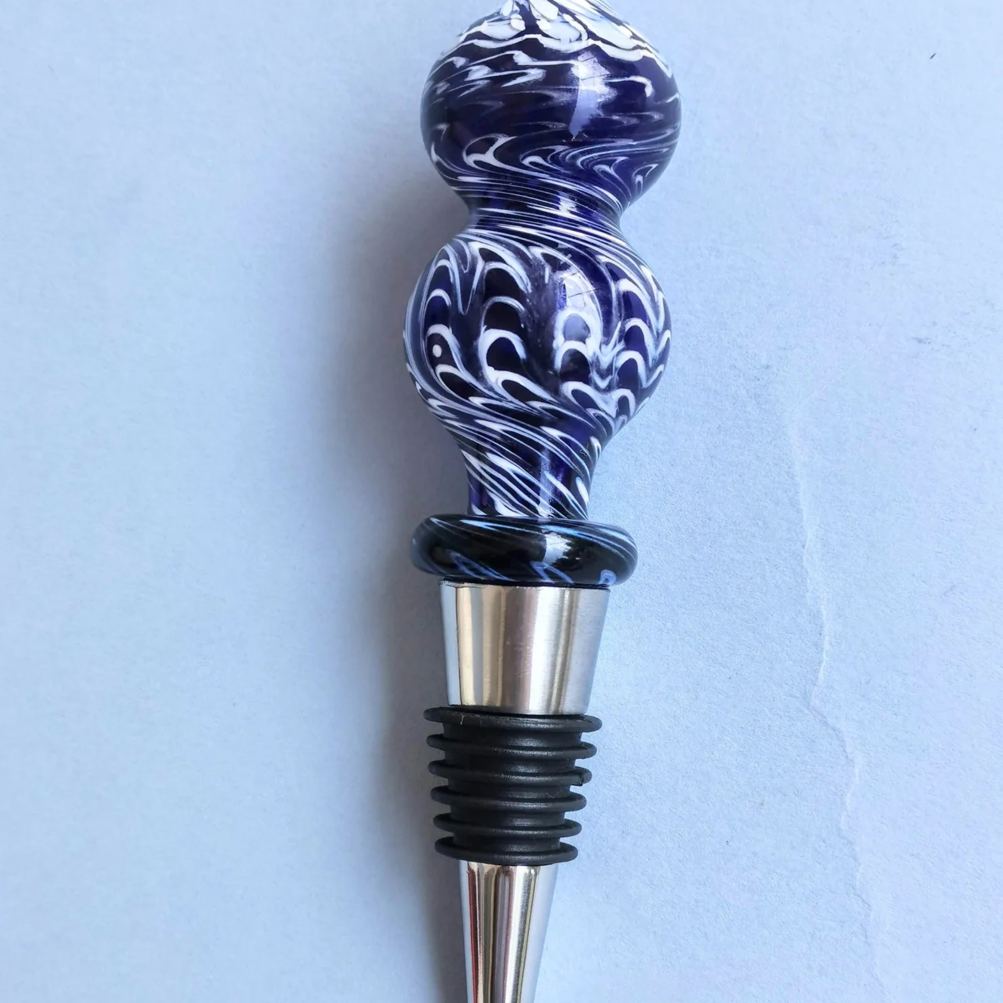 Morocco Wine Stopper by RUSTIC HORSE GLASS STUDIO | Tooffi