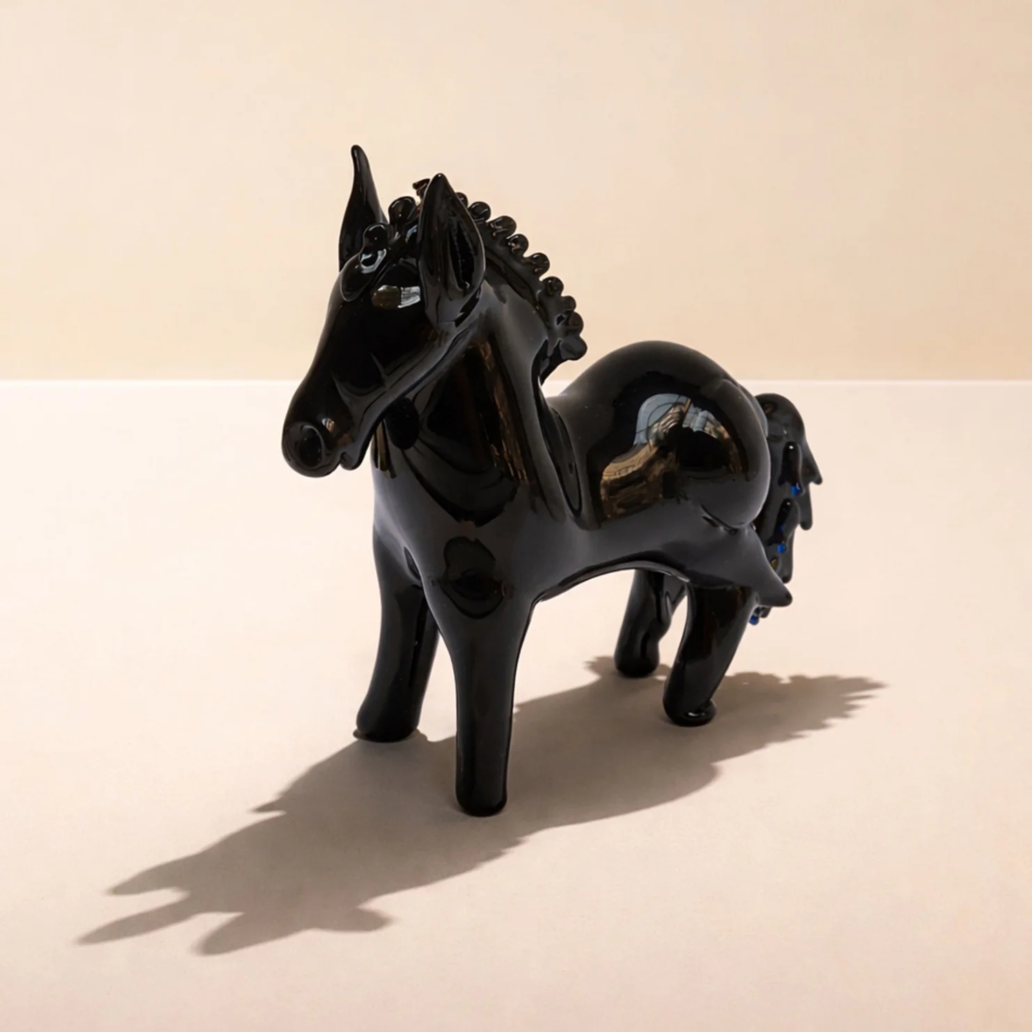 Signature Series- Spirit of Ember-Noir Equus by RUSTIC HORSE GLASS STUDIO | Tooffi