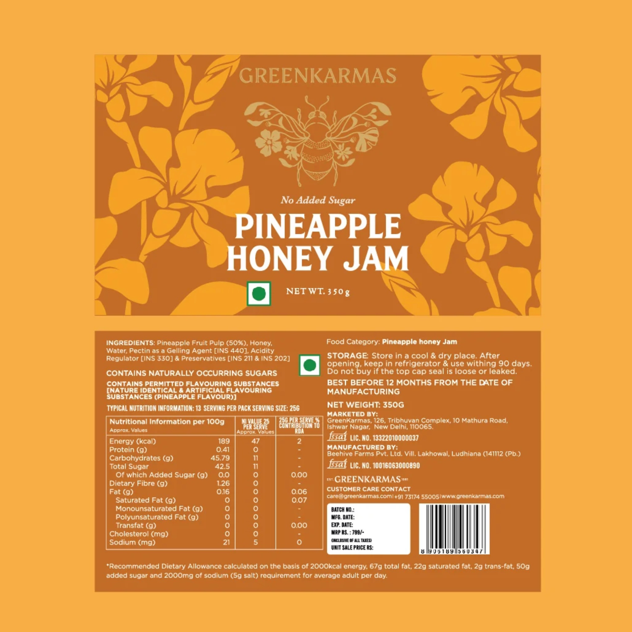 Pineapple Honey Jam by GreenKarmas | Tooffi