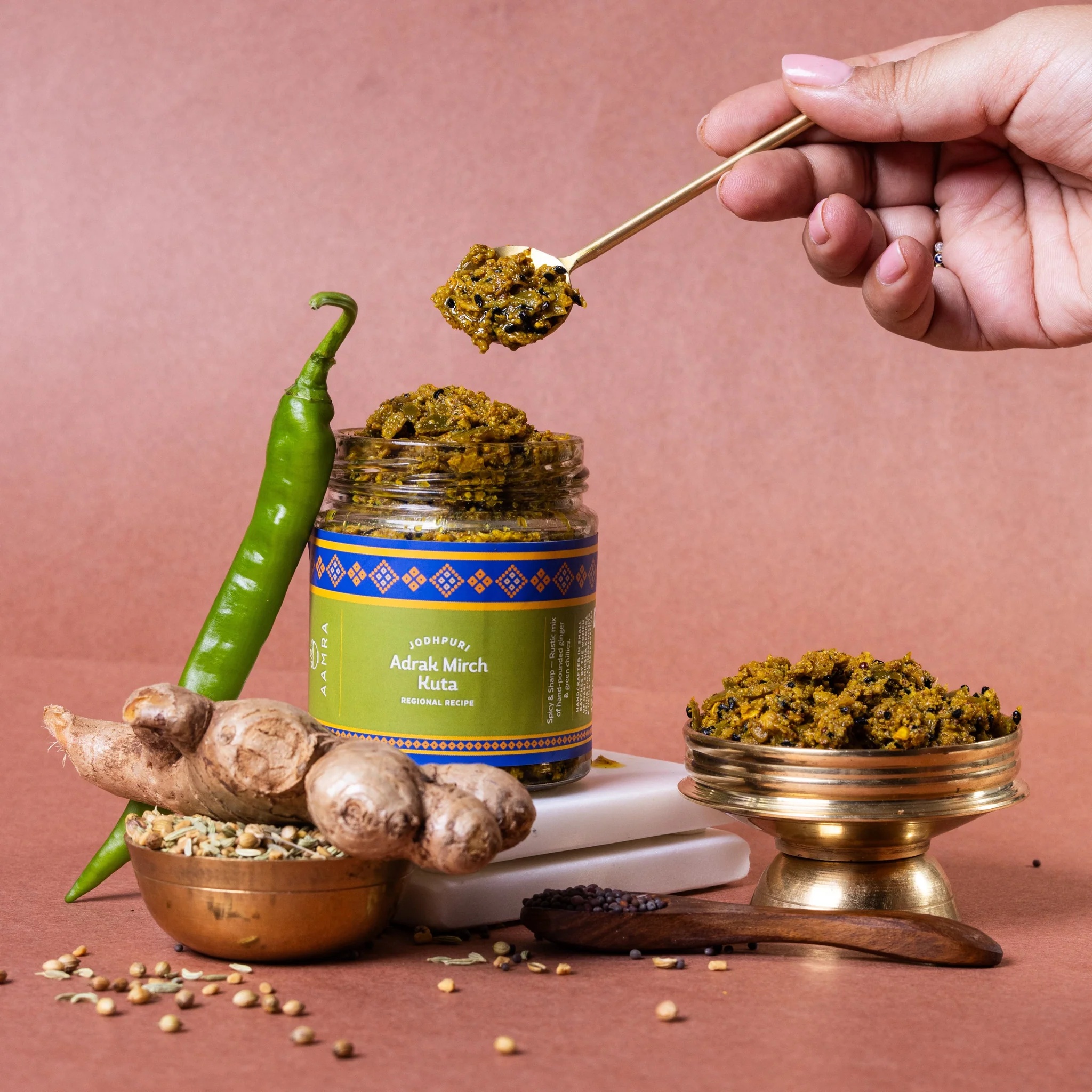 Regional Chutney Gift Box (Set of Four) by Aamra | Tooffi