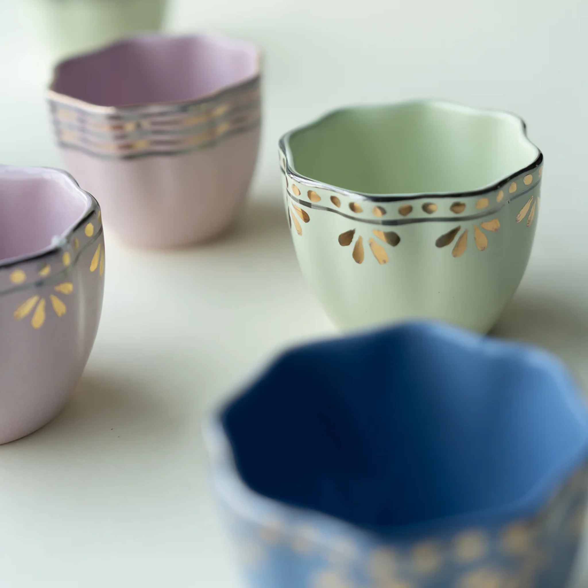 Spring glass (set of 6) by nira's ceramics | Tooffi