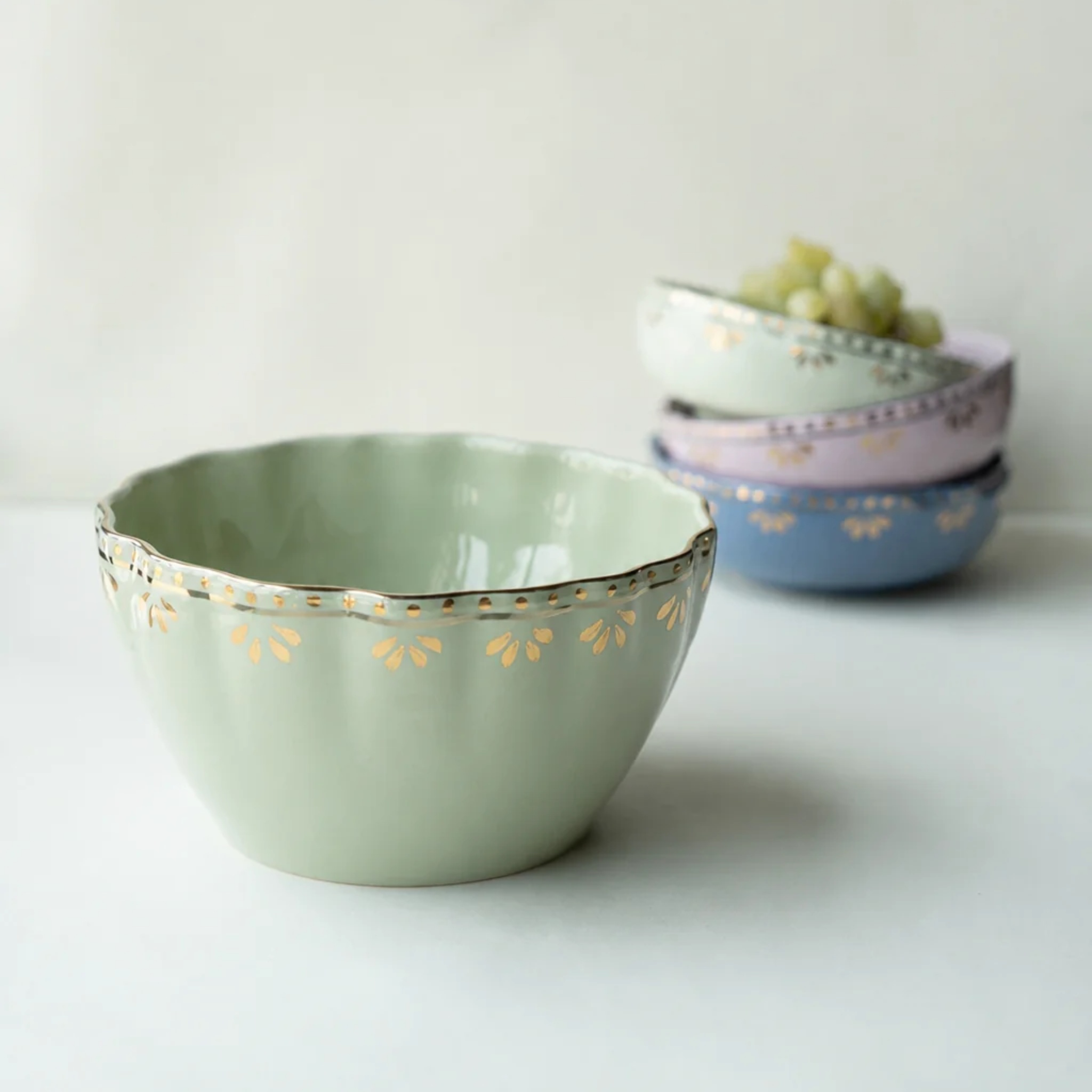 Spring salad bowl by nira's ceramics | Tooffi