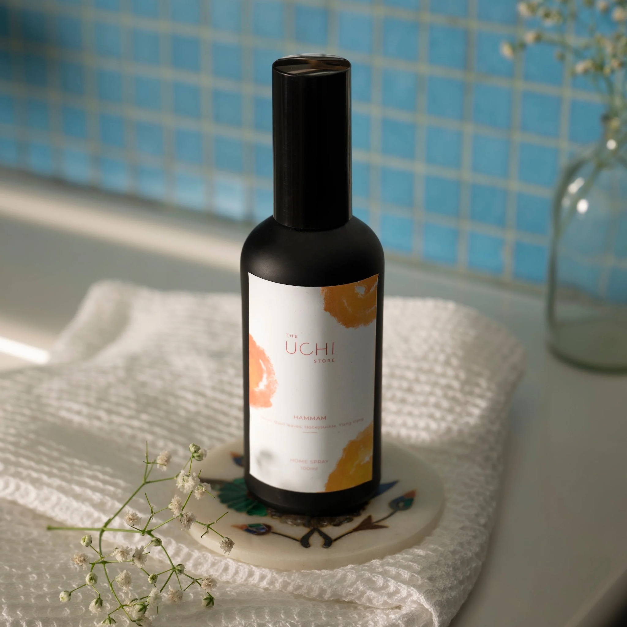 Ceramic candle and home spray bundle by The Uchi Store | Tooffi