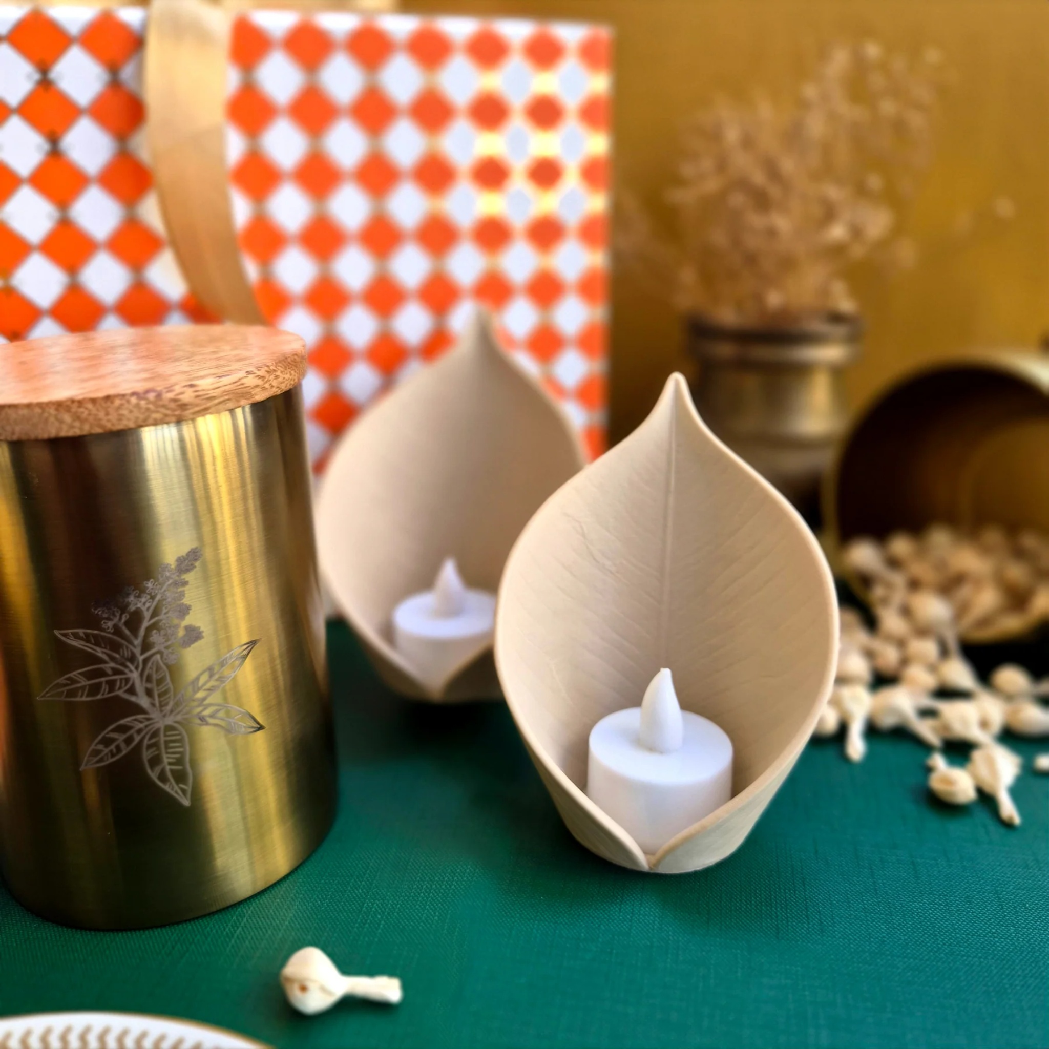 The Golden Gathering — Diwali Gift Box by urbankart - ta.da tableware | Tooffi