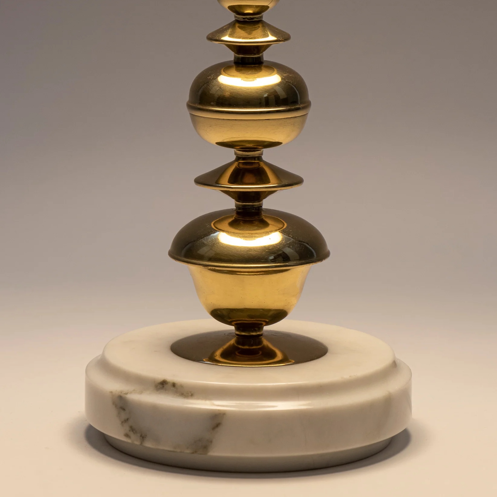 Jaypore Lamp — Brass and White Marble Table Lamp by Saswata | Tooffi