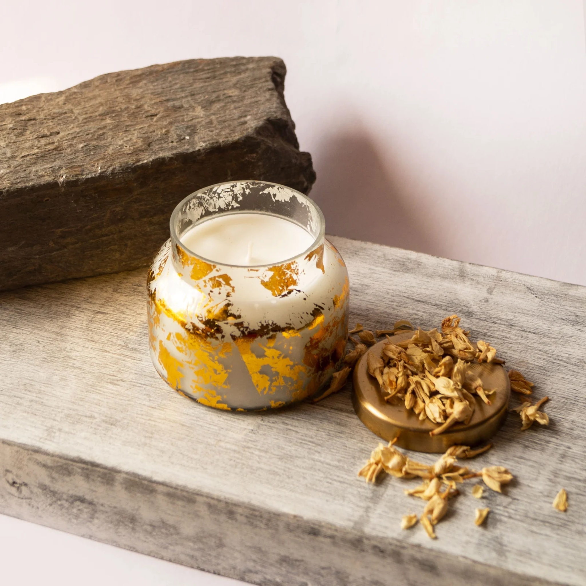 Gold Foiled Matki + Wax Tablet by Endora Scented Candles | Tooffi