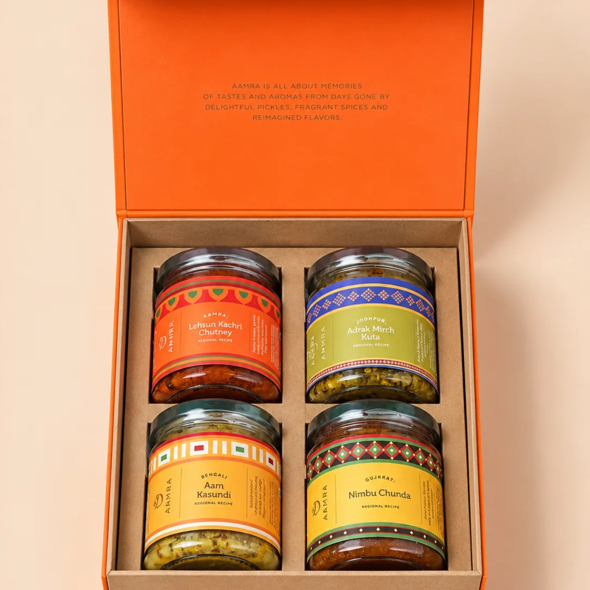 Regional Chutney Gift Box (Set of Four) by Aamra | Tooffi