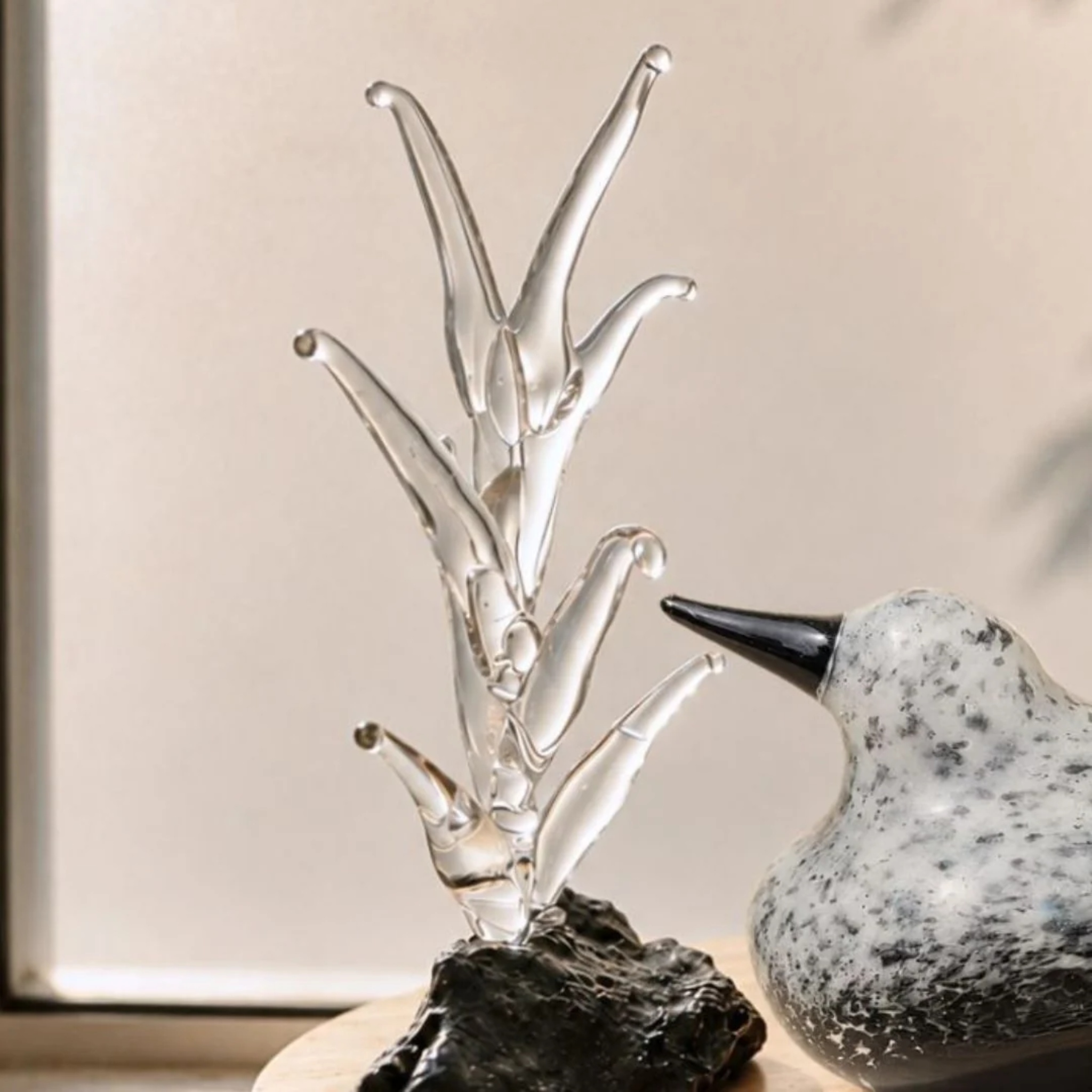 Basalt habitat- Handblown Glass Decor Set by RUSTIC HORSE GLASS STUDIO | Tooffi